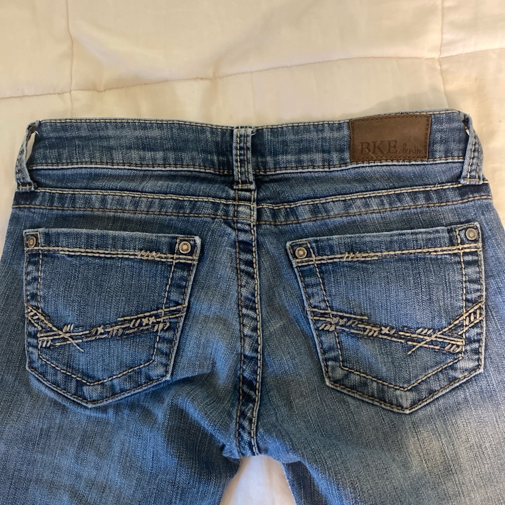 Vintage ultra low rise bootcut Y2K starlite BKE jeans 31 1/2 inseam size 25